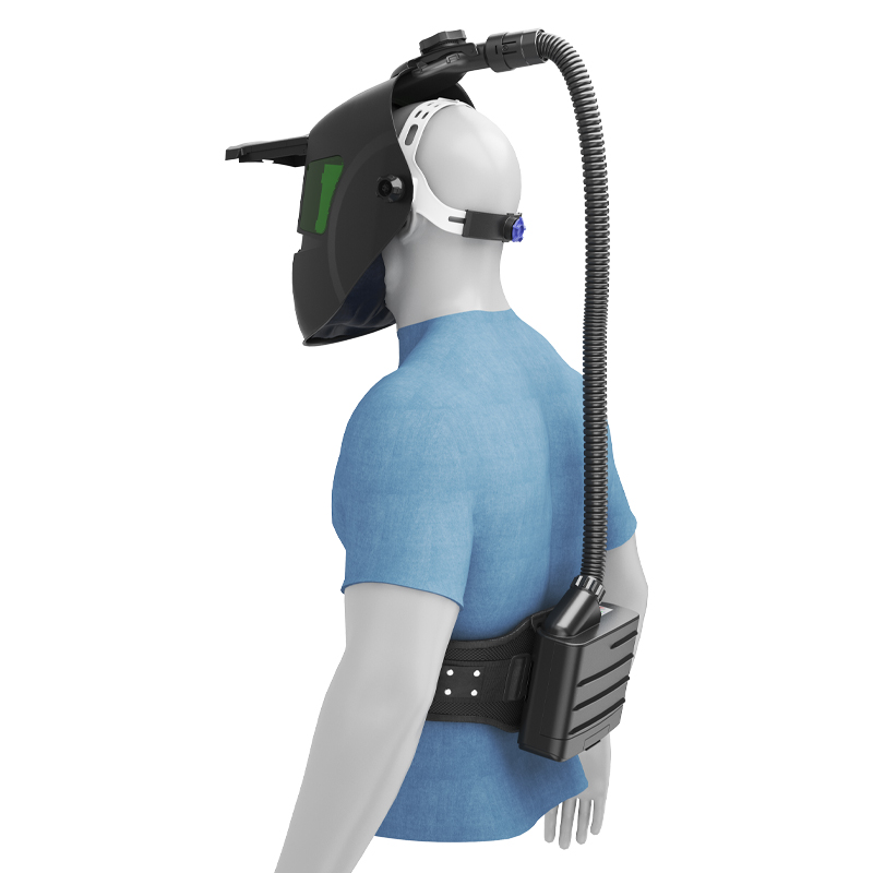 battery powered air purifying face mask